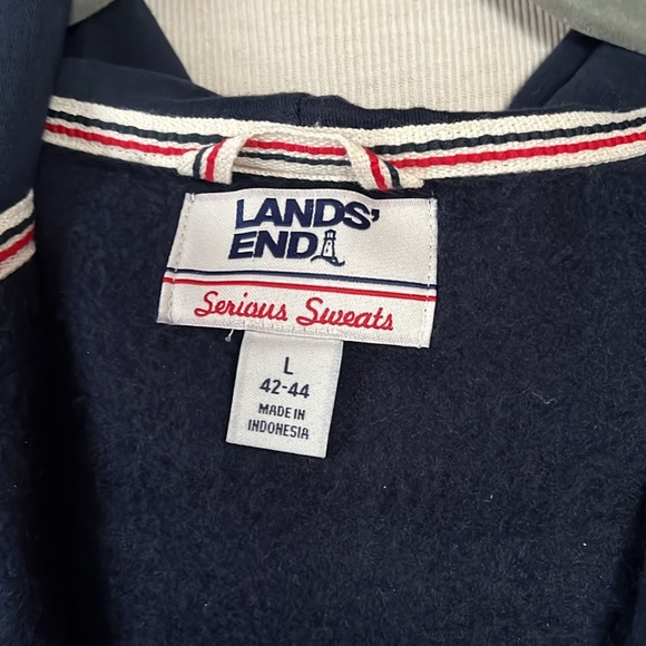 Lands End navy robe, sz 42-44 unisex - Picture 4 of 5